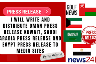 write publish your press release to oman kuwait  saudi arabia egypt media sites
