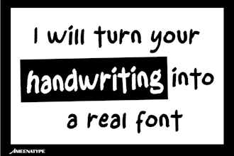 turn your handwriting into a beautiful custom font
