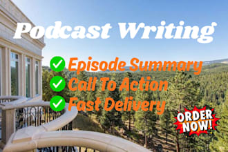 write your podcast show notes