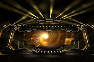 design 3d stage, event stage, hall design and  realistic rendering