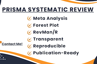 conduct a prisma systematic review and meta analysis with forest plots