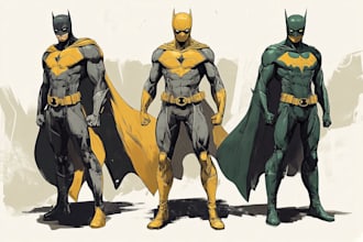 make superhero comic art cover graphics novel