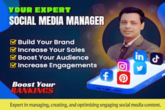 do your social media marketing manager with content creator designer