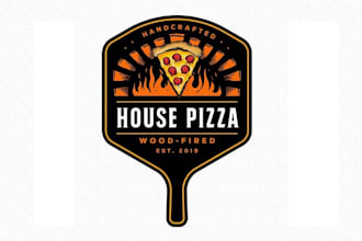 design food burger pizza restaurant drink logo