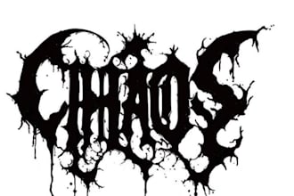 design a chaotic and brutal metal logo