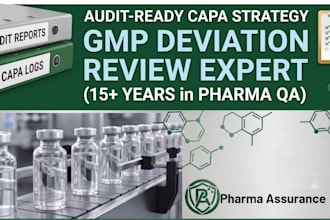 provide expert gmp deviation investigation and audit ready capa strategy review