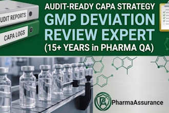 provide expert gmp deviation investigation and audit ready capa strategy review
