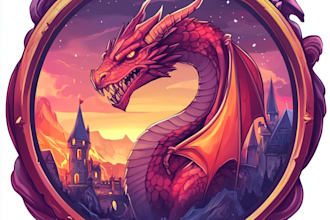 design creative fantasy game logo for mobile seeks