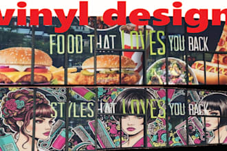 do amazing  shop front  wrap, window graphic , banner design,