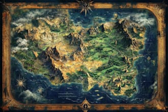 do map illustration map design fantasy map