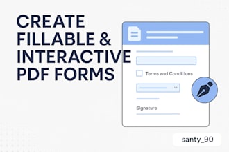 create a professional fillable PDF form