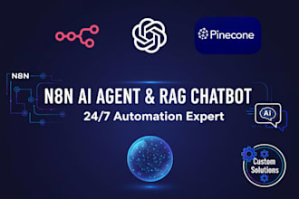 build n8n ai agent rag chatbot automation with openai and vector database