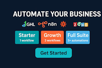 automate workflows in ghl, n8n, zapier, and zoho CRM