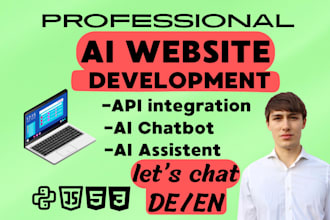 build a website with custom chatgbt or openai API integration