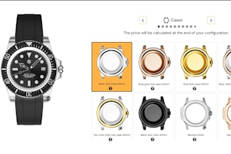 customize a full watch configurator using kickflip zakeke  shopify wordpress