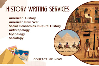 write on governance, american history, mythology, civil war