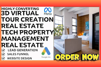 generate 3d virtual tour real estate tech real estate leads and build website