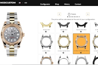 customize and configure watch on shopify, kickflip, zakeke, wordpress