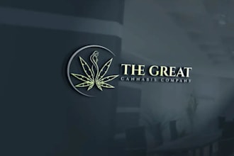 design modern cannabis cbd weed marijuana cannabis logo