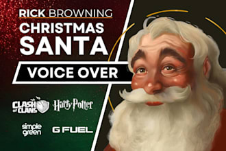 be your santa or christmas character voice