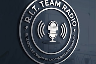 dj, tv, radio, music, rap and band logo design