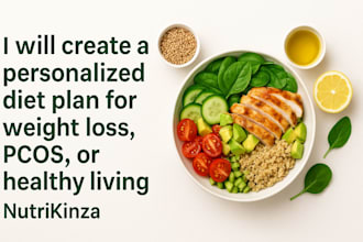 provide a personalized diet plan for weight loss pcos