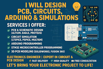 do pcb, circuit, ltspice, psspice, arduino projects