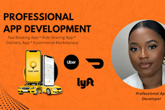 develop taxi booking app like uber, ride sharing app, ride booking app, flutter