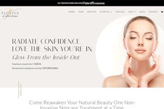 skin care website cosmetics website skin care shopify store