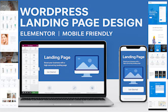create a modern wordpress landing page
