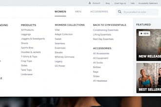 setup shopify mega menu, navigation, dropdown menu and collections
