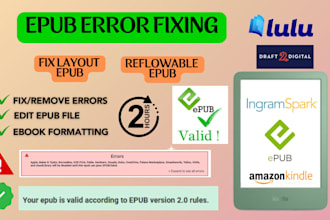 fix edit epub to remove errors, create reflowable epub, fixed layout epub