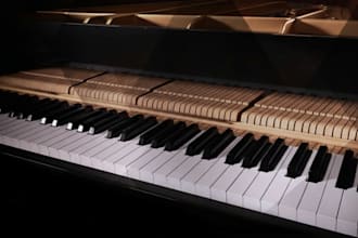 compose and record a beautiful piano track for you