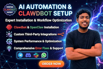 setup openclaw ai agent, automation workflows and integrations
