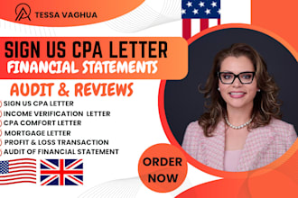 do audit review US financial statement, us cpa,profit and loss, income statement