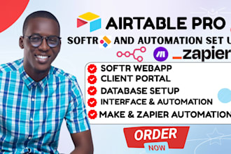 setup airtable database, airtable automation, airtable crm setup, softr expert