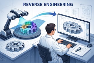 reverse engineer 3d scans or stl to parametric cad