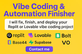 fix vibe code, deploy, replit lovable vibe coding bug fixing