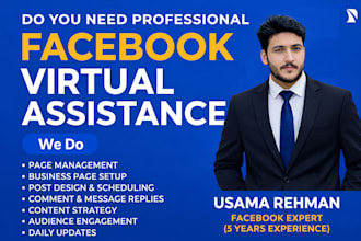 be your facebook VA and account manager
