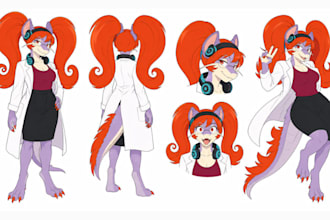 furry reference sheet fursona ref sheet anthro reference sheet nsfw furry oc art