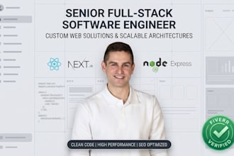 be your expert full stack web developer in react, next js and node js