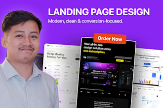 do figma landing page website uiux design, web mockup