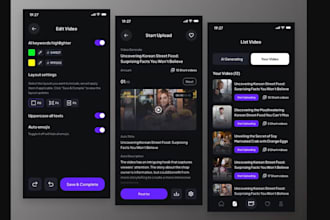 develop a powered ai video generator mobile app for android and ios