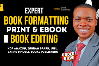 help with book formatting, ebook formatting paperback formatting for amazon KDP