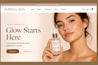 premium skincare shopify store skin care website skincare shopify beauty website