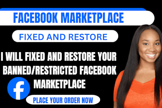restore your facebook marketplace or fix issues