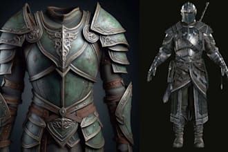 sculpt 3d cosplay model 3d armor 3d weapon wearable cosplay prop for 3d printing