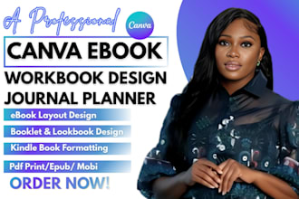 create journal workbook design kdp book layout design lead magnet ebook design