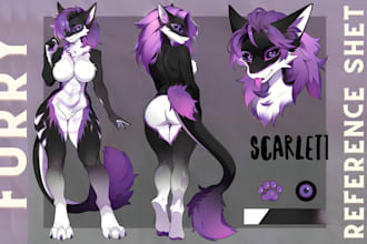 draw furry ref sheet oc anthro ref sheet fursona ref sheet nsfw furry ref sheet
