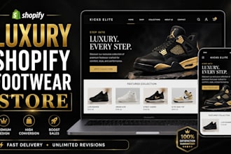 design a shopify footwear store sneakers website shoe store shoe website